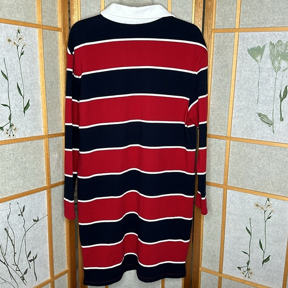 Tommy Hilfiger Women's Rugby Collared Dress Red and Black Size Large - Picture 5 of 11